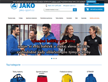 Tablet Screenshot of jako-sport.cz